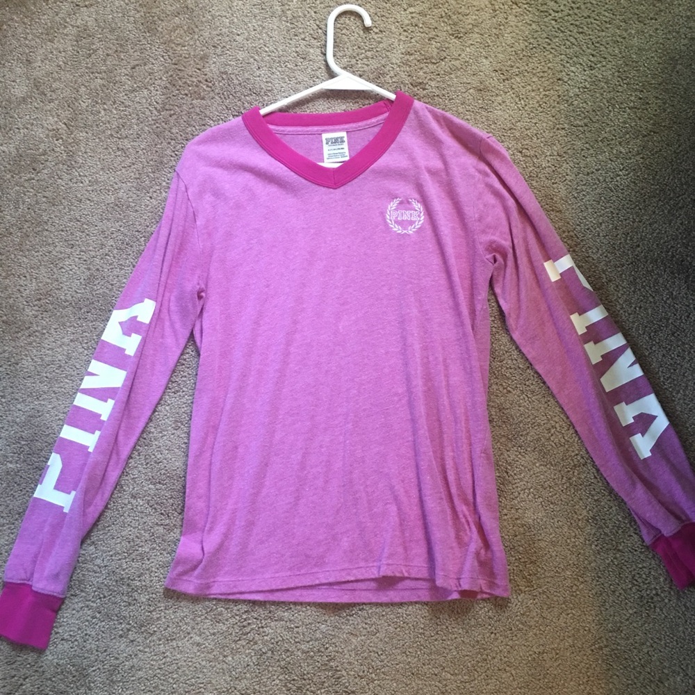 Victoria’s Secret Pink v-neck long sleeve shirt